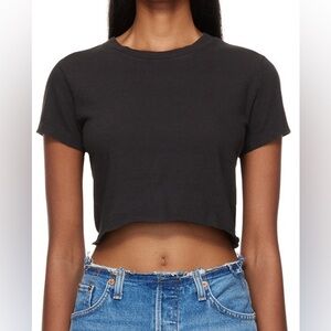 Re/Done Black Hanes Edition 60's T-Shirt